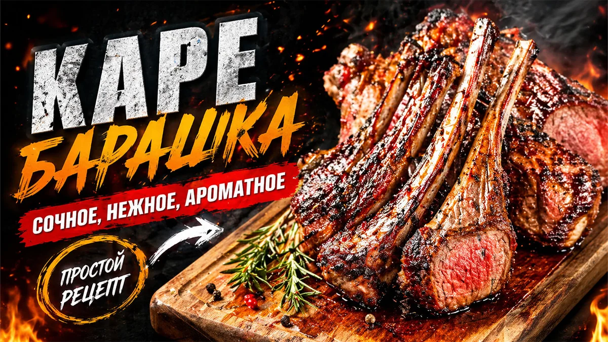 Каре барашка с прованскими травами на гриле