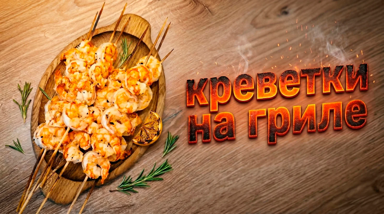 Креветки на гриле в чесночно-лимонном маринаде