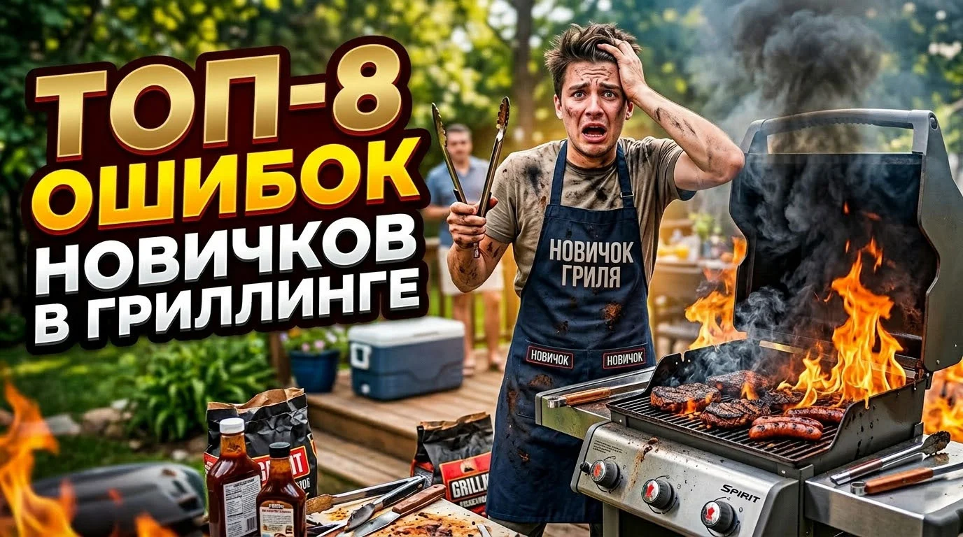 8 ошибок новичков на гриле и как их избежать